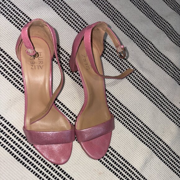 Naturalizer Vera 8.5M Pink Strappy Leather Heels - Picture 8 of 16